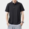 Ice Silk Summer Men's Short-sleeved Shirt, Collar, Lapel, Polo Shirt, Men's Casual Cool and Fashionable Versatile T-shirt Top