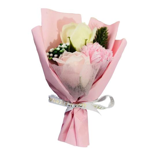 Букет из стабилизированных цветов для женщин, букет из искусственных вечных роз для Дня святого Валентина, Дня матери, Рождества, подарки на день рождения