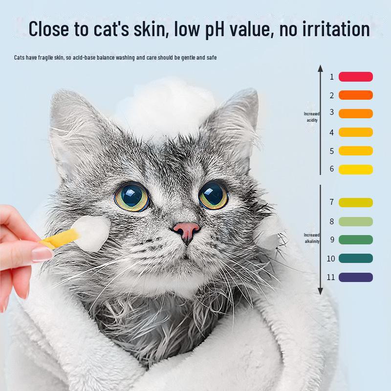Cat Shampoo Gel: Sterilizes, Removes Mites, Deodorizes, and Retains Long-lasting Fragrance for Your Pet Cat.