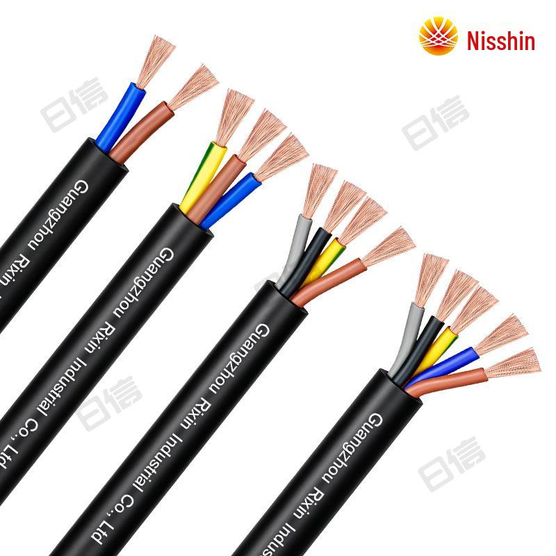 Сертифицированный CE VDE Евростандарт Силовой Шнур из Чистой Меди H03VV-F/H05VV-F Многожильный Оболоченный Кабель (2-5 Ядро)