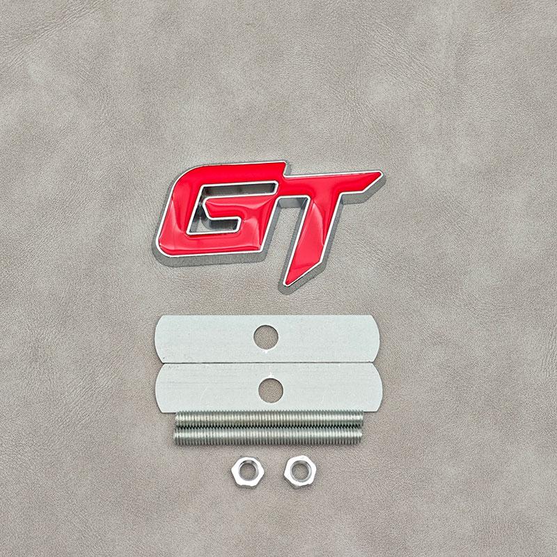 ABAM1 3D Metal Letters GT Logo Car Front Grille Emblem Badge Sticker Decals For Geely GT Accessories