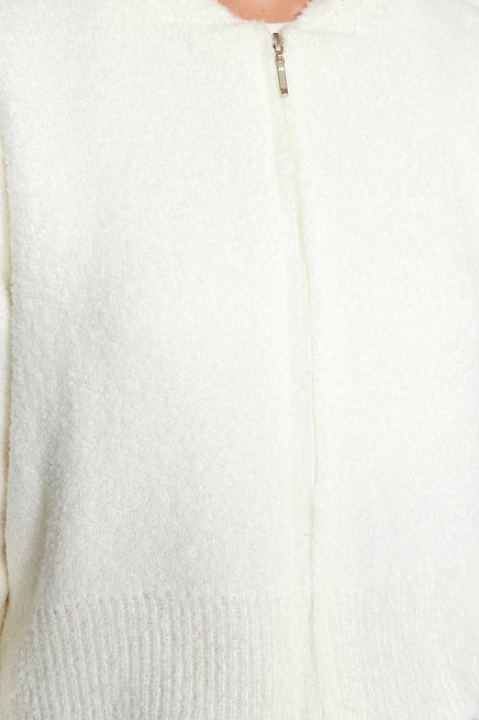 Женский модный новый кардиган мятный вязаный кардиган с капюшоном из букле