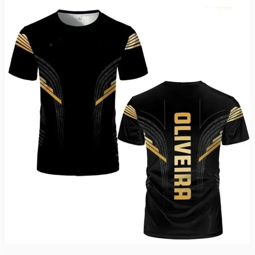 2024 Fighting Competition T-shirt Men's and Women's 3D Printed Top Summer Round Neck Sportswear Men's Outdoor Short Sleeved Top