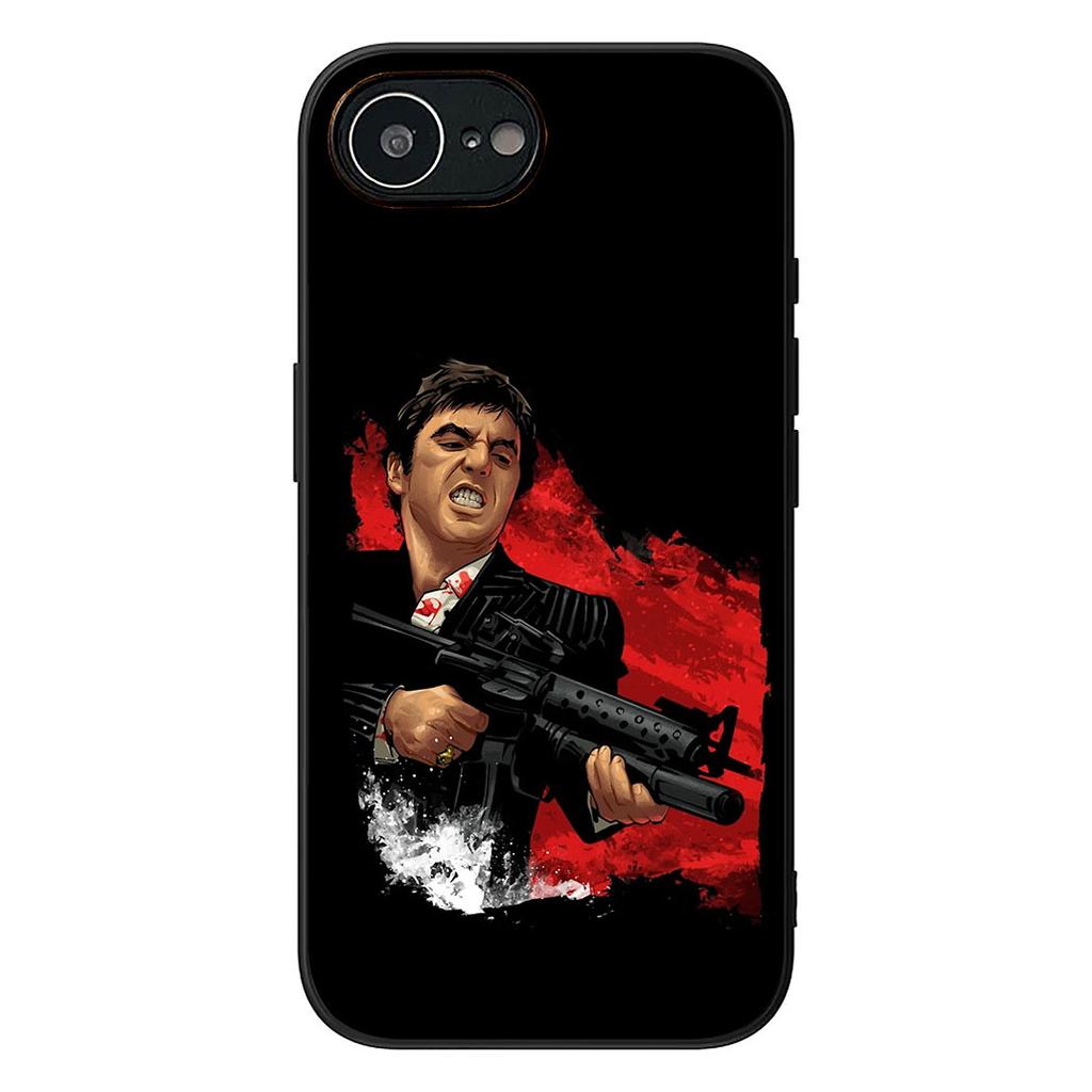 S-Шрамы Тони Монтаны Аль Пачино Чехол для Apple iPhone 16 17 Air 14 15 Pro Max Plus 16+ 16E 14+ ProMax Чехол
