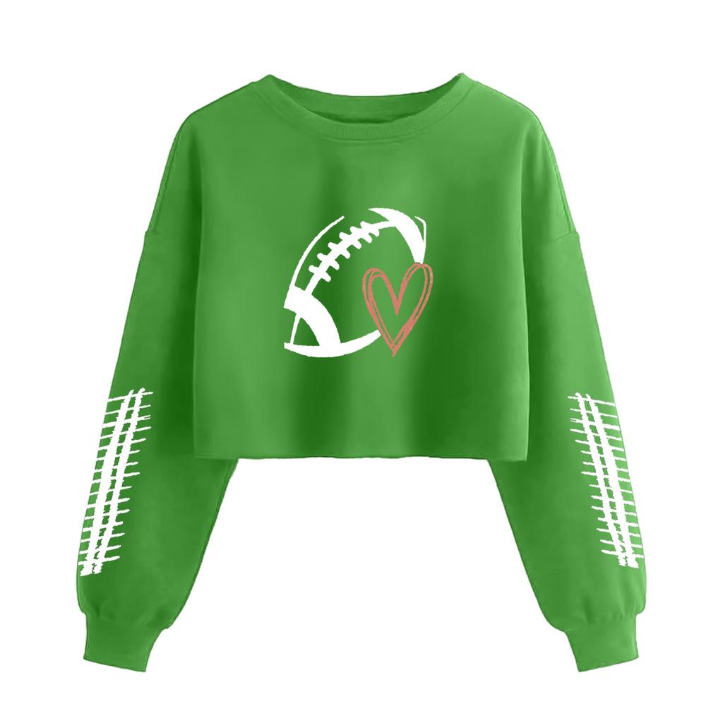 Женский модный пуловер с длинным рукавом и принтом в стиле ретро, открывающий живот