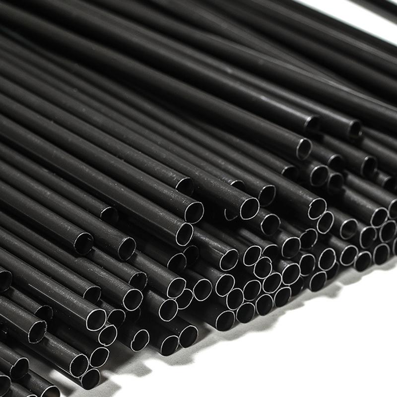 500Pcs Black Disposable Straws 13/21cm Flexible Drinking Straws Plastic Bendable Drink Tube Reusable Straw Bar Party Accessories