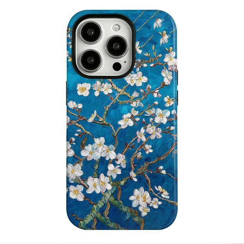 Чехол для телефона Van Gogh 'Цветущий миндаль' для Apple iPhone 17 ProMax - Винтажный двухслойный ударопрочный чехол-полная защита для iPhone 17/16/15/14/13/12/11/Pro/Plus