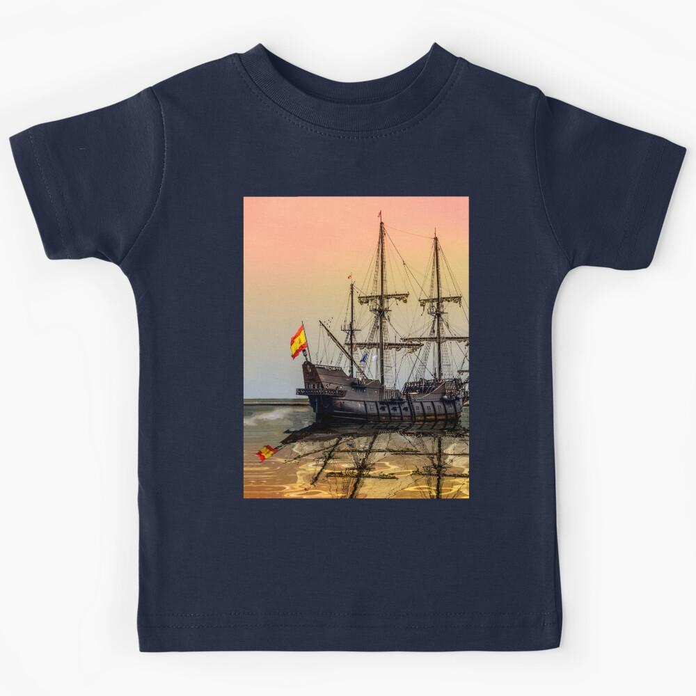 Sail Boston -El Galeon Andalucia Kids T-Shirt