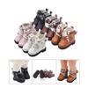 1 Pair Casual Wear Doll PU Leather Shoes Lightweight 20cm Doll Leather Boots  DIY Doll