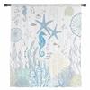 Ocean Coral Starfish Shell Sheer Curtains for Living Room Decoration Window Curtains for Kitchen Tulle Voile Organza Curtains