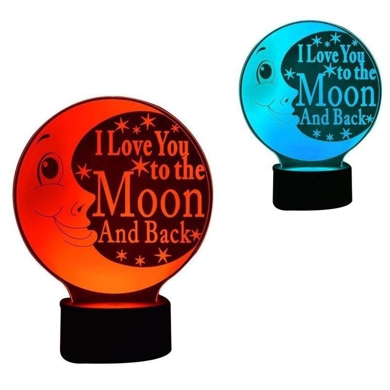 Новый светодиодный 7 цветов, меняющий 3D ночник, настольный USB-лампа, акриловый лунный ночной дизайн