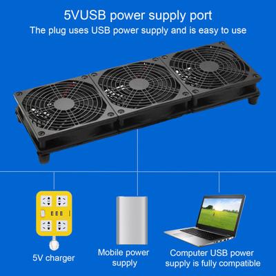 Охлаждающий вентилятор USB-маршрутизатора 5 В, 360 мм x 120 мм, корпус для ноутбука, охлаждающий вентилятор, вентилятор для микрокомпьютера, большой вентилятор с воздушным потоком