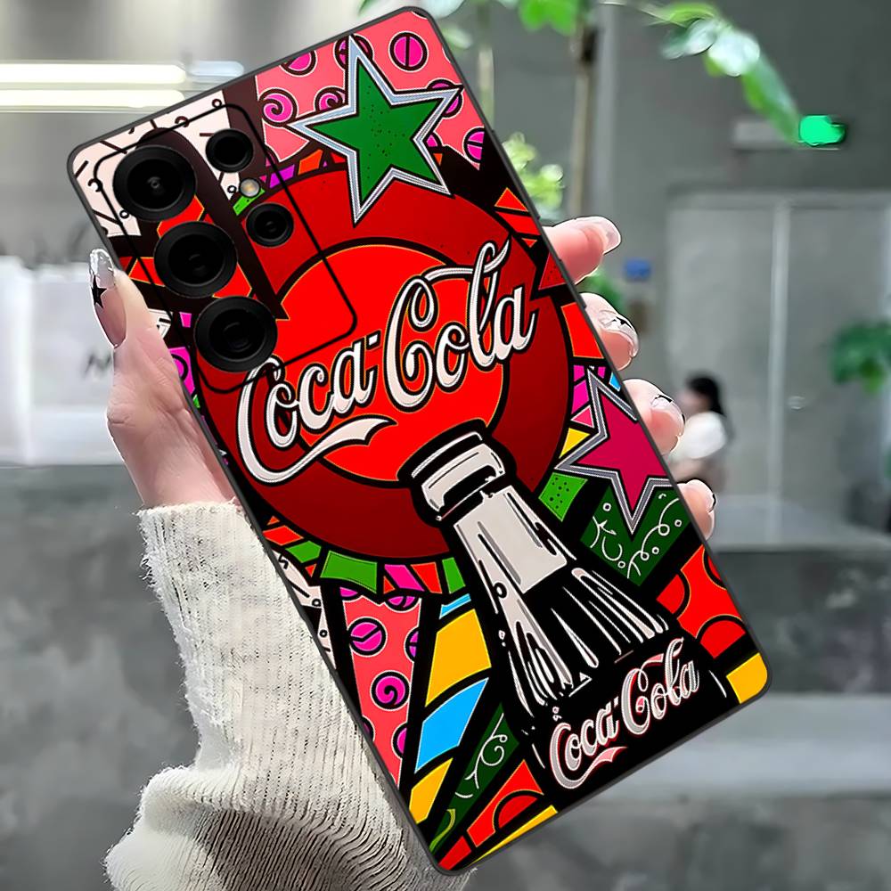 C-Coca-Cola Phone Case For Samsung S 24 Fe 25 Ultra Plus 20 Lite 21 30 22 23 24 22 Ultra 5G Fundas