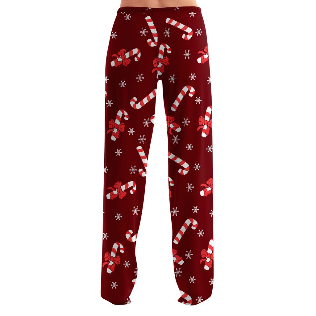 Adult Fashionable Loose Christmas Printed Casual Pants, Loungewear, Sleep Pants