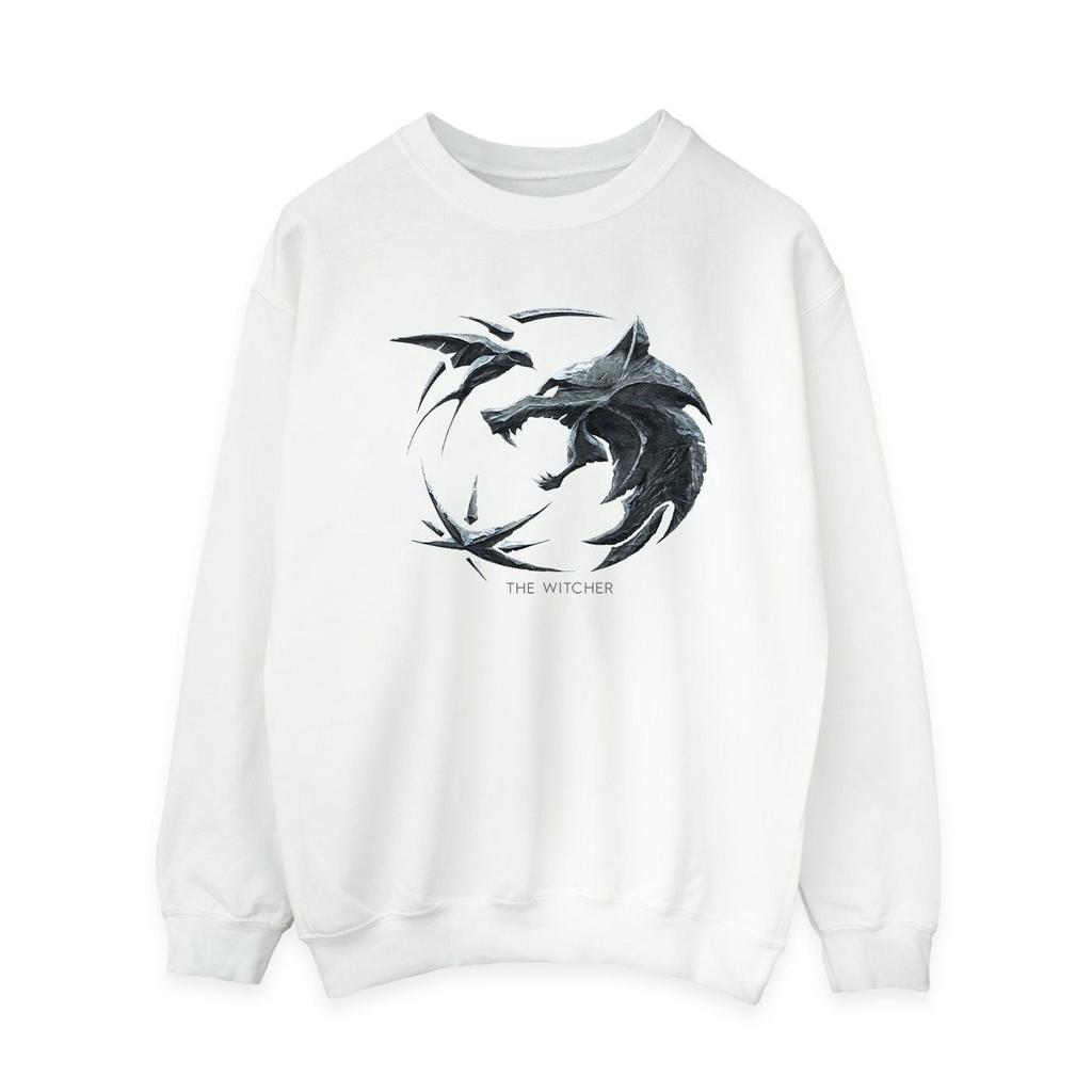 Netflix Womens/Ladies The Witcher Wolf Logo Sweatshirt