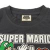 Повседневная футболка с коротким рукавом с нашивкой Super Mario Patch Mario Luigi Yoshi Character Goods Kids, черная [Fine Plus]