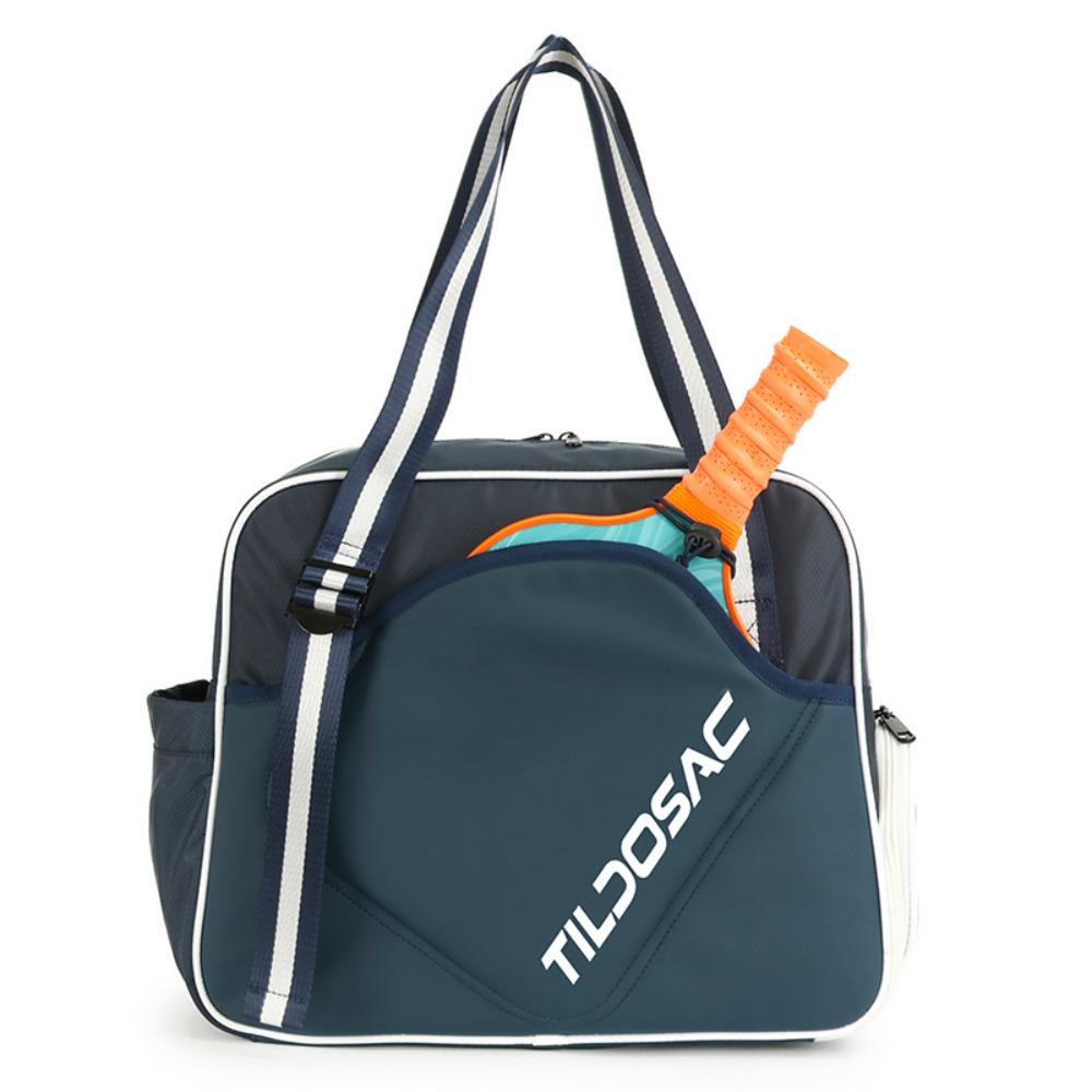 with Shoe Compartment Pickleball Racket Shoulder Bag Nylon Pickleball Handbag  Outdoor Sports