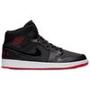 Jordan 1 Mid Черный Университетский Красный BQ6578-001