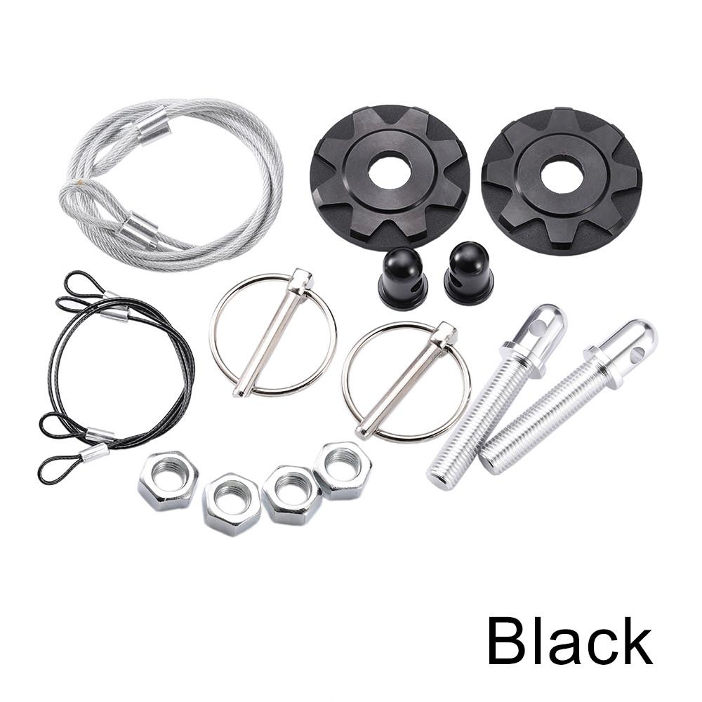 1Pair Hood Engine Bonnets Lock Car Racing Hood Pin Lock Appearance Hood P Plate Kit Locks Car Latch P CNC Aluminum Alloy
