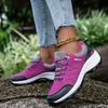 New Fashion Women's Mountaineering Soft Soled Comfortable Tennis Running Outdoor Lace Up Light Casual Hiking Shoes Tennis Female