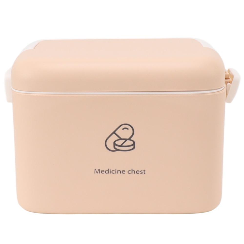 Removable Tray Medicine Storage Box Thickened Pp Family Emergency Medicine Case Home Use