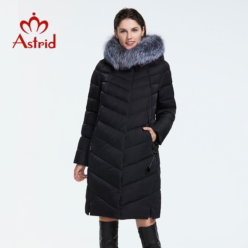 Astrid Winter Jacket Women Parka Plus Size 6xl Fur Long Hooded Warm Zipper Cotton Coat Office Lady Outwear