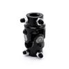 Steering Shaft U Joint Coupler 3 4in DD X 3 4in DD Black Powder Coated Universal