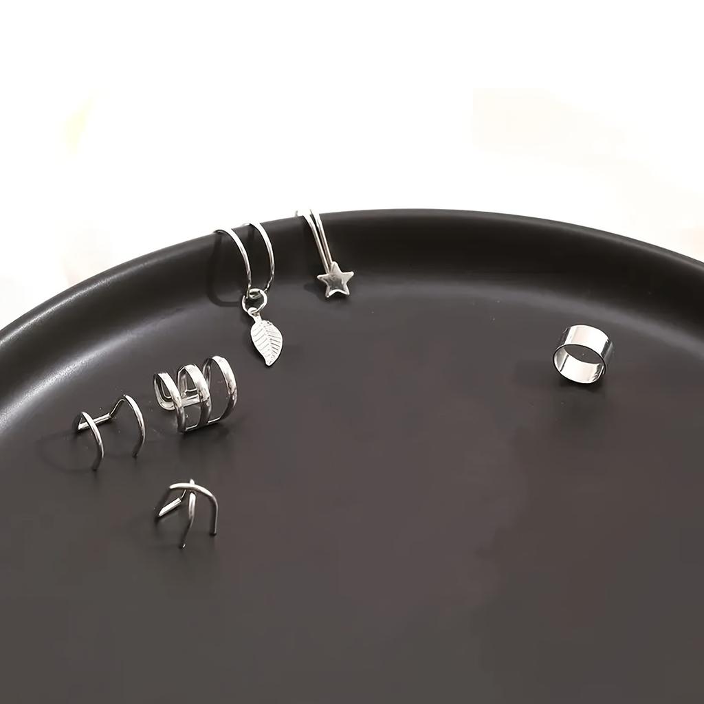 22 шт. Модные аксессуары Регулируемые каффы для ушей Серьги для девочек