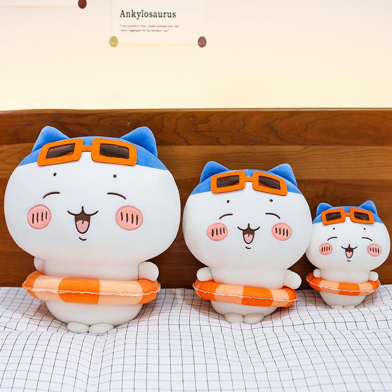 Милая плюшевая игрушка-кошка с летним надувным кругом для детей и девочек, подарок
