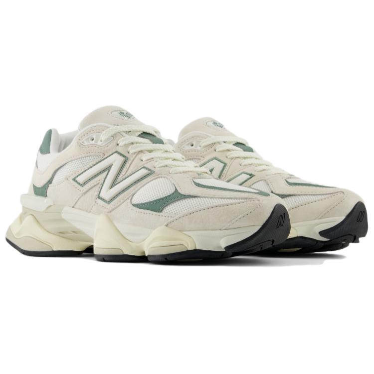 New Balance 9060 Льняные кроссовки унисекс цвета темного можжевельника кремовые U9060EEI