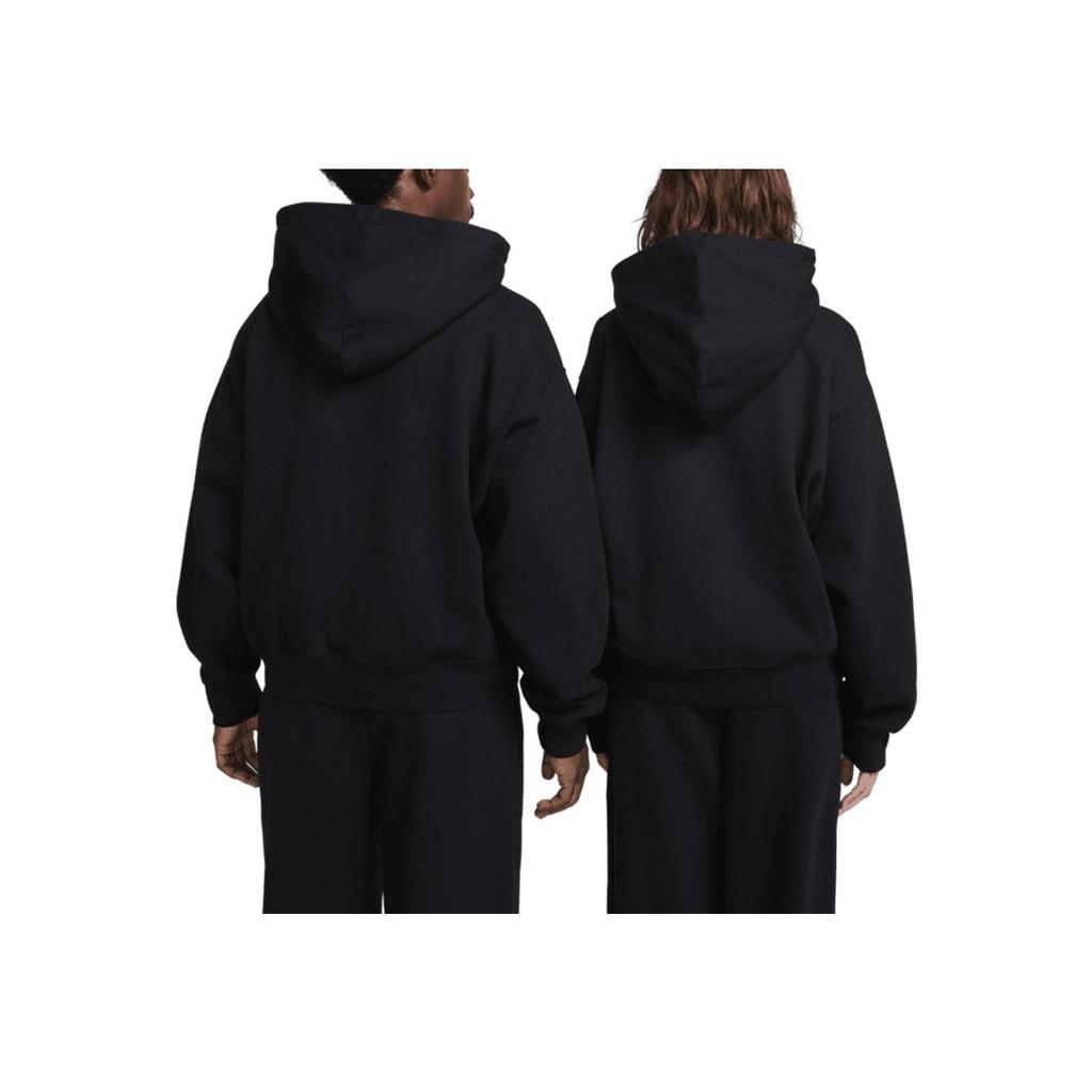Nike Флисовая толстовка с капюшоном X Stussy на молнии, черные топы унисекс FJ9175-010