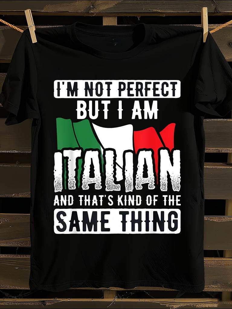 s Italian Pride T-Shirt Mens Tshirt Womens Tshirts with Letters Print Short Sleeves T-Shirt Casual Street Tee Shirt Top
