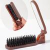 Расческа для волос Mane Bristle, складная портативная расческа с зеркальным карманом, складной дорожный массажный инструмент для укладки волос, подарок для салона