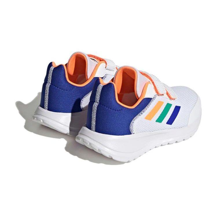 Adidas Tensaur Run 2.0 K White Orange Lucid Blue Kids Sneakers Cloud-White Screaming-Orange HQ1268
