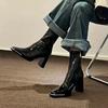 Fashion Designer High Heel Ankle Boots Women Fashion Side Zippers Short Boots Autumn Winter Ladies Elegant Mordern Booties