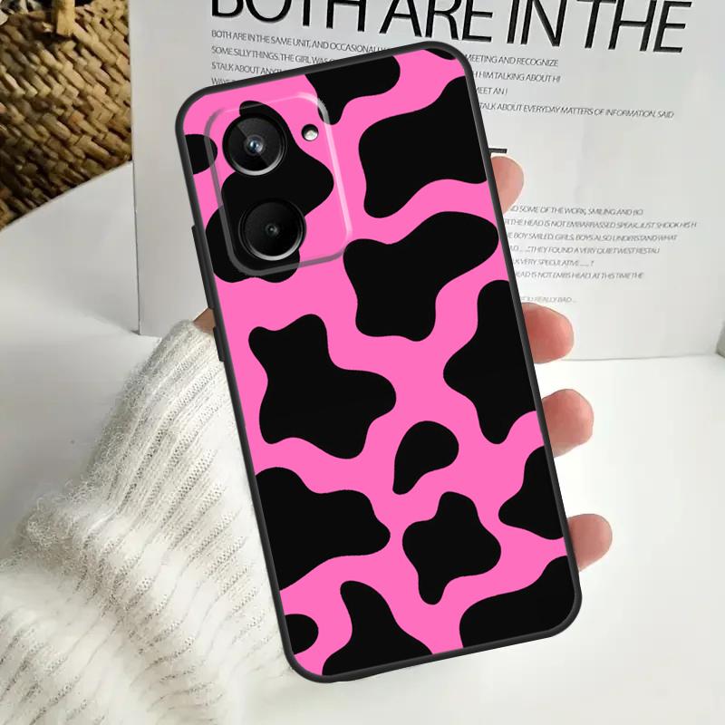 Принт 'Корова' Для Realme C75 C55 C71 C53 C67 C61 C33 C63 C51 C65 15 GT7 Pro 10 11 12 13 14 Pro Plus Чехол