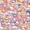 100 шт./пакет милые наклейки из мультфильма Sanrio My Melody Kuromi наклейки для украшения сумочки Cinnamoroll детский подарок наклейка
