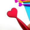Love Heart Valentine's Day Ballpoint Pen Quick-Drying Signature Pen Neutral Gel Pens  Office