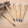 Bamboo Sustainable Pens Black Ink Stylus Touch Pen Упаковка из 5 шариковых ручек для офиса