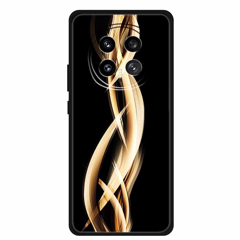 Защитный чехол для мобильного телефона For Honor Magic8 5G, с цветочным рисунком, мягкий, черный силикон, задняя крышка для Honor Magic 8 2025, чехол Funda