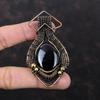 Подвеска из сугилита, обернутая медной проволокой, ювелирное изделие ручной работы, красивая подвеска из драгоценного камня, ювелирное изделие из сугилита для подарка, ювелирное изделие из медной проволоки