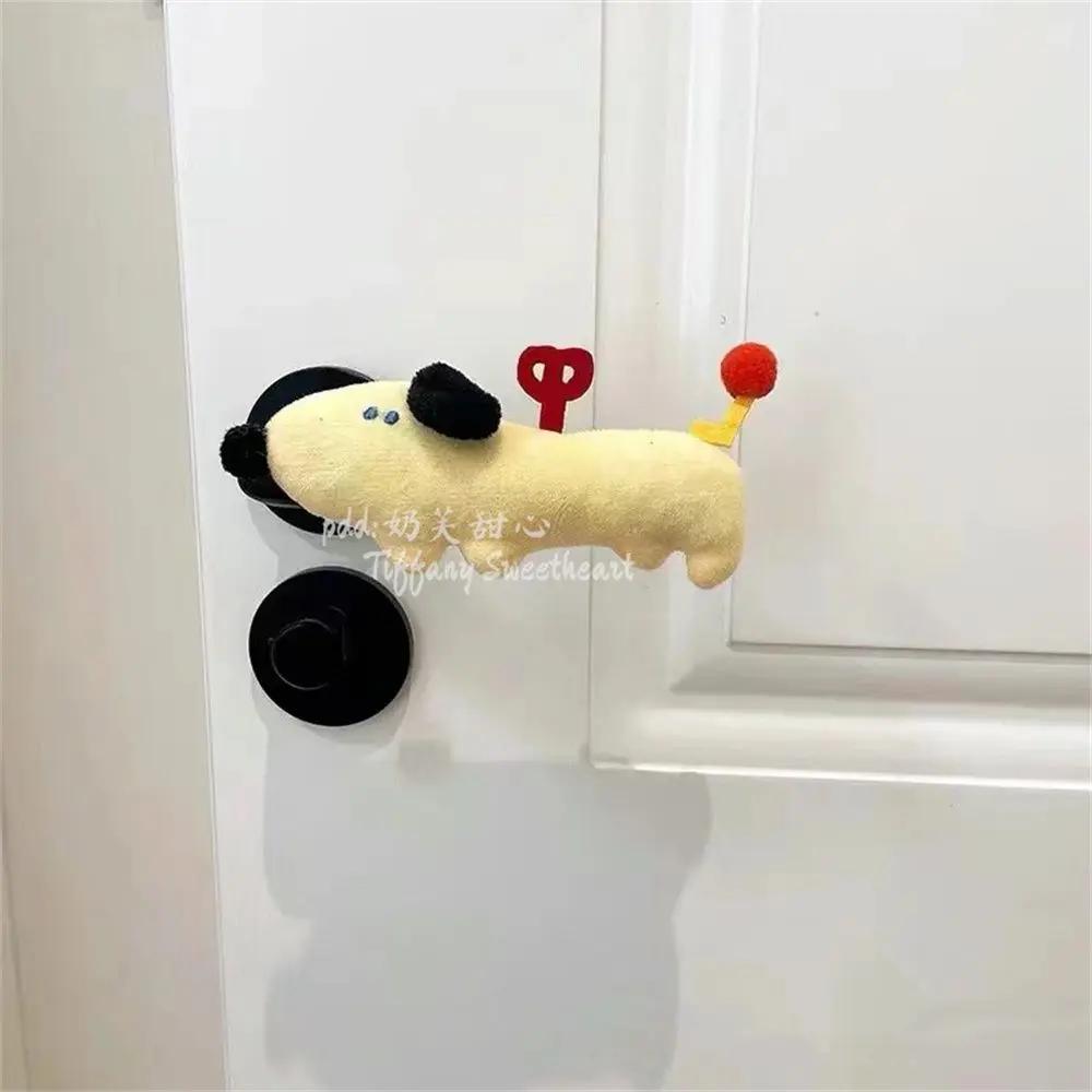 Милые чехлы для дверных ручек для собак, чехлы для правой боковой дверной ручки, защита от ударов и статического электричества