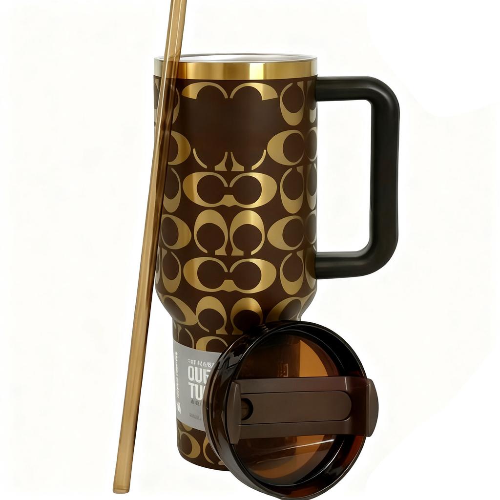 40 унций Стандартная упаковка Портативная 304 Нержавеющая сталь Большая вместимость Кружка Высокоценная Автомобильная кружка