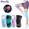 Bracetop 1 шт. Компрессионные наколенники Поддерживающий рукав Протектор Эластичный наколенник Бандаж Пружинная поддержка Волейбол Бег Силиконовая подушечка