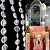 10M Acrylic Crystal Bead Curtain Clear Garland Strand Hanging Chains For Party Wedding Window Balcony Garden DIY Decoration
