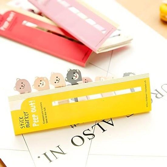 Sticky notes cute animal design index 1548mm set 6 8 designs