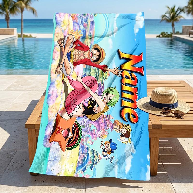 Custom Name Adventure Island Stylish printed beach towel,a quick-drying, absorbent mat suitable for the beach, pool, gym, and travel fans gift