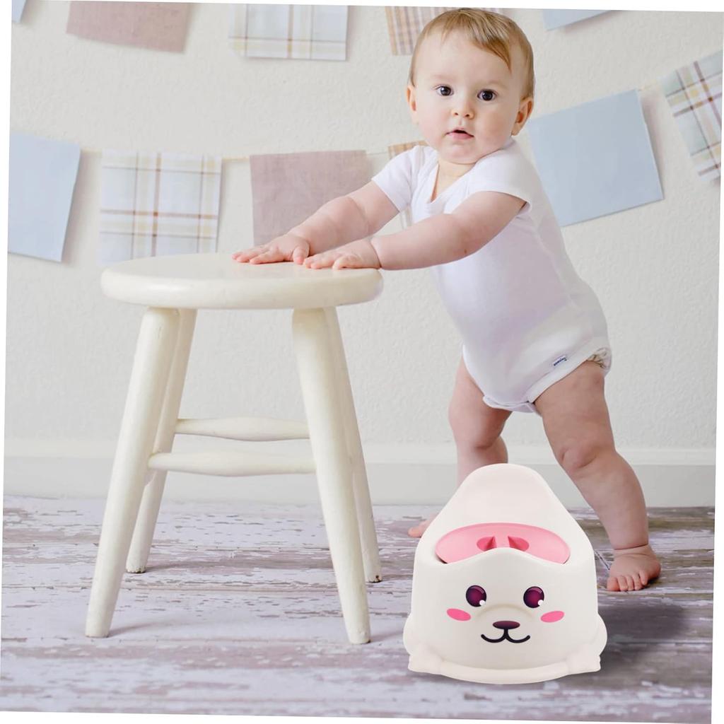 1pc Portable Potty Thicken Toilet for Travel Lightweight Design for Boys Girls Ergonomic Training Toilet for Home Use Gray Seal Color