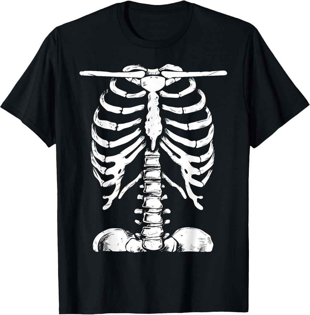 NEW LIMITED! Skeleton Rib Cage Gift Halloween Costume Skeleton Tee - MADE IN USA