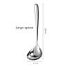 Stainless Steel Thickening Spoon Creative Long Handle Durable Hotel Hot Pot Spoon Soup Ladle Korean Soup Scoop Home Kitchen Tool